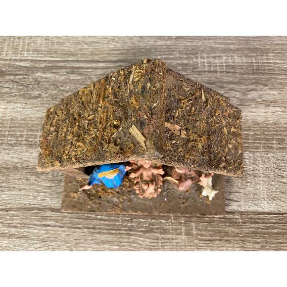 Vintage Italian Wooden Nativity Scene Crèche Set Rustic Handmade Christmas Decor - Picture 6 of 12